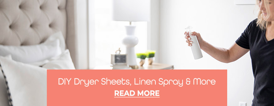 Laundry Dryer Sheets & Linen Spray DIY - Read More